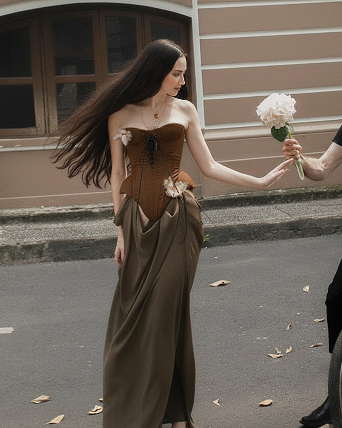 Juliette Butterfly Midriff Dress