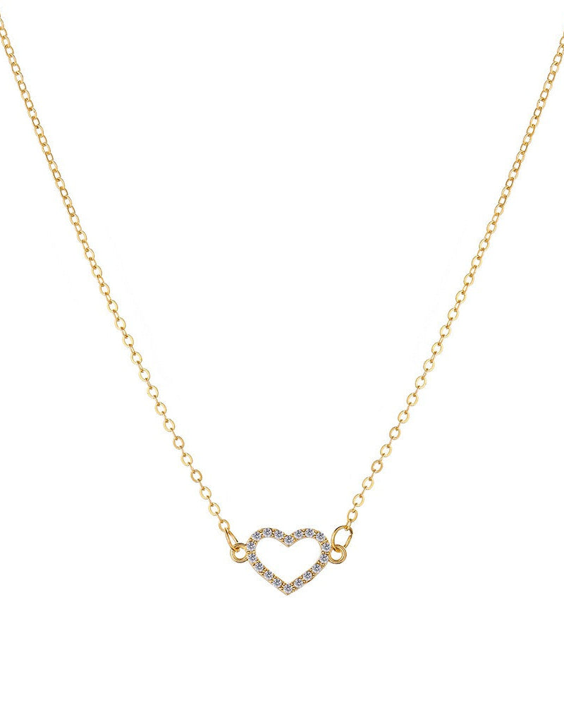 Heart Pendant Diamond Necklace