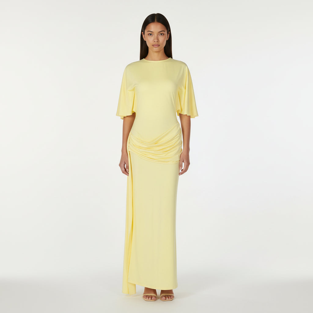 Sunny Ribbon Layered Long Dress