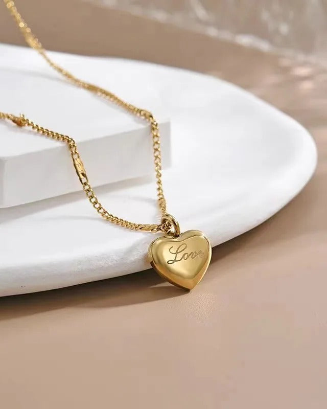 Vintage Love Heart Necklace