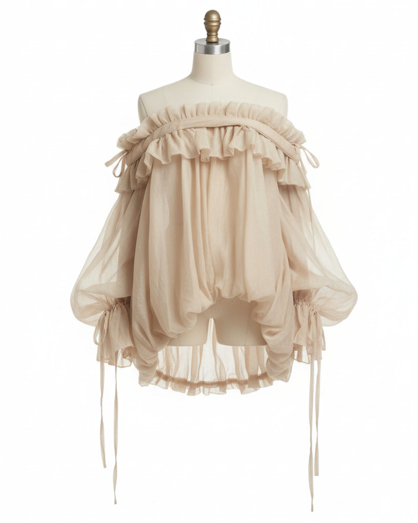 Penelope Chiffon Off-Shoulder Top