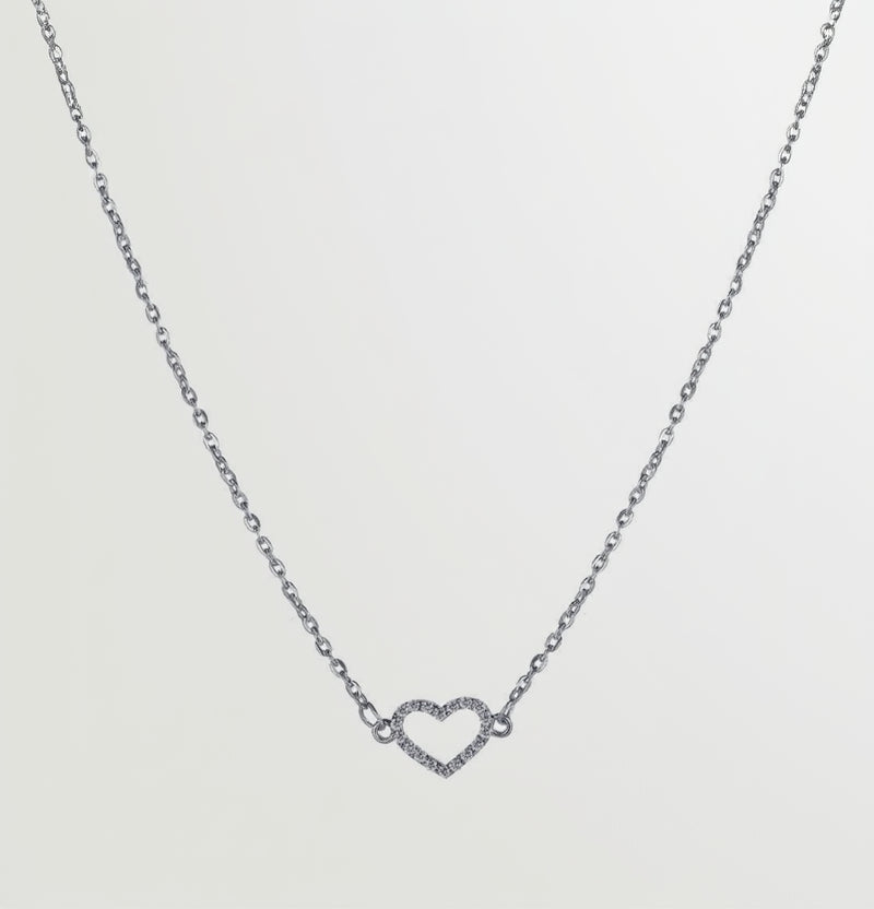 Heart Pendant Diamond Necklace