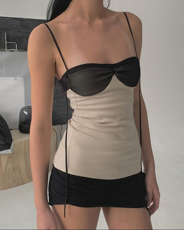 Quinn Patchwork Camisole Dress