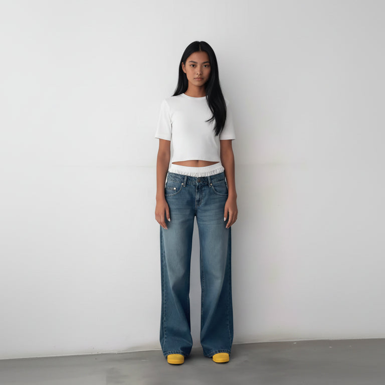 Logan Low Rise Wide Leg Jeans