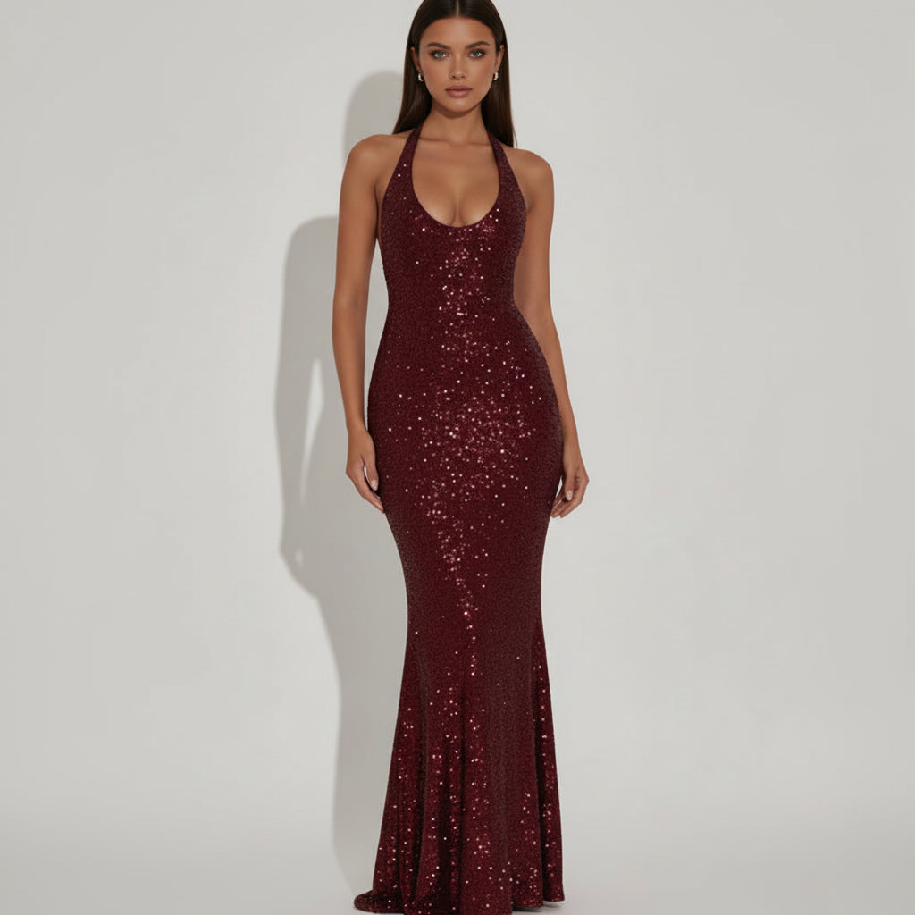 Diana Halter Pullover Dress