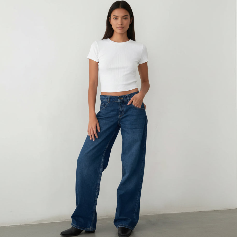Logan Low Rise Wide Leg Jeans