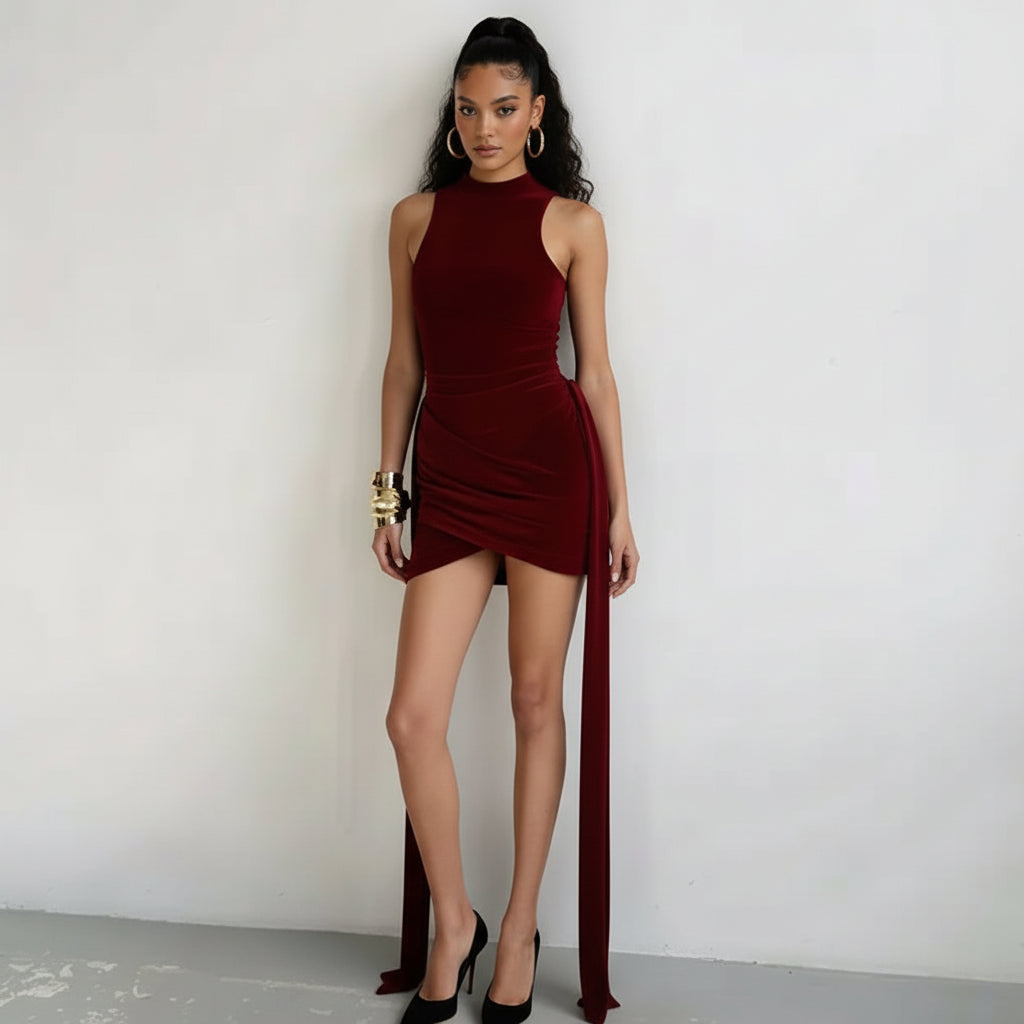 Kim Round Neck Sleeveless Dress