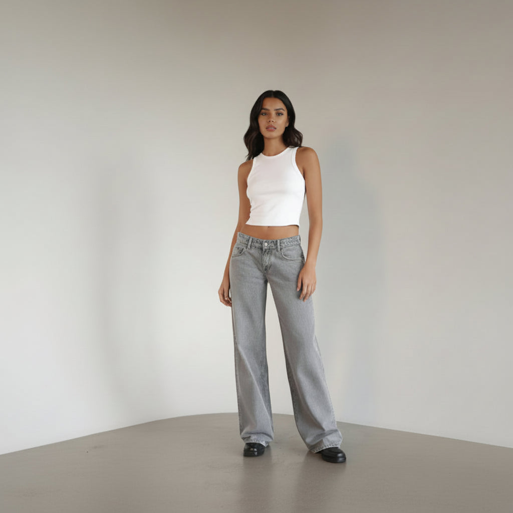 Logan Low Rise Wide Leg Jeans