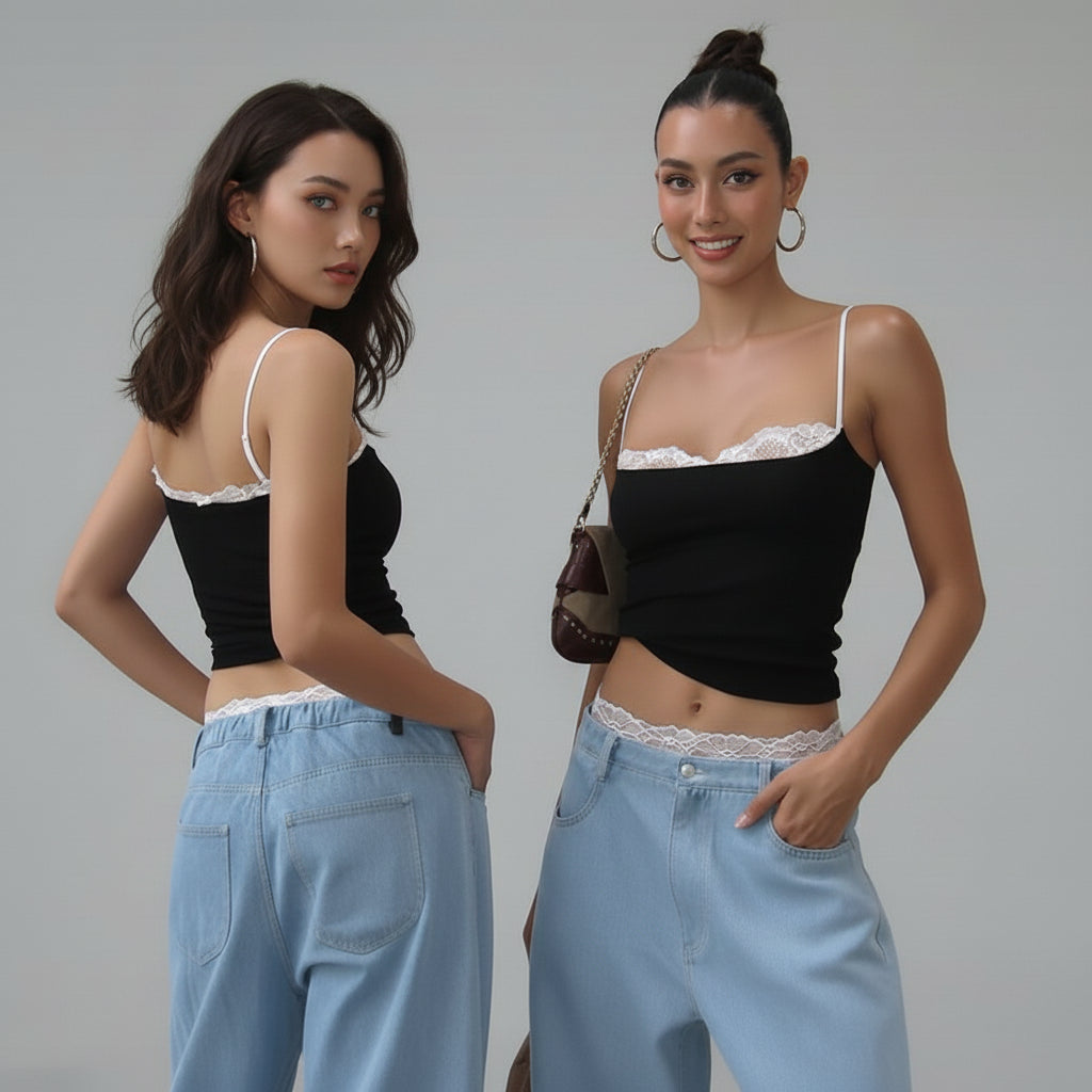 Alicia Lace Trim Cami top