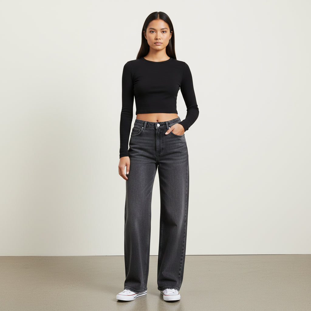 Logan Low Rise Wide Leg Jeans