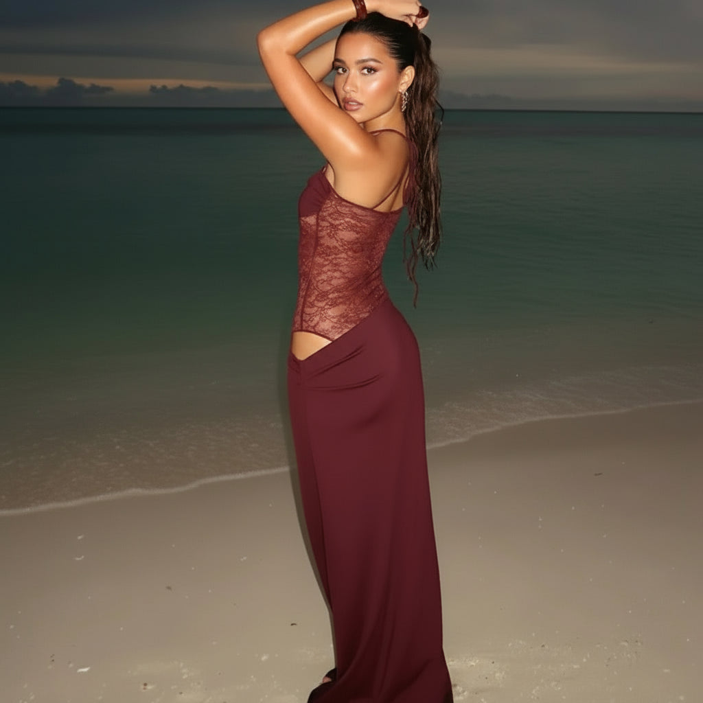 Nikki Lace Maxi Dress