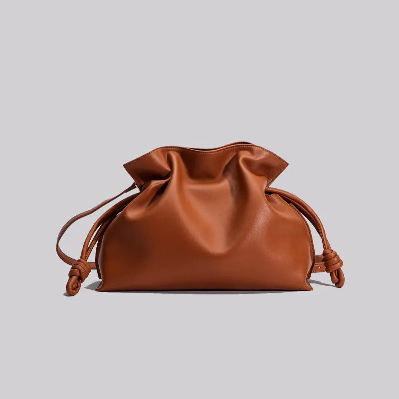 Briana Pleated Cowhide Bag