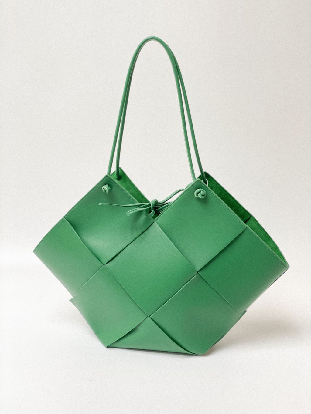 Mica Woven Soft Leather Handbag