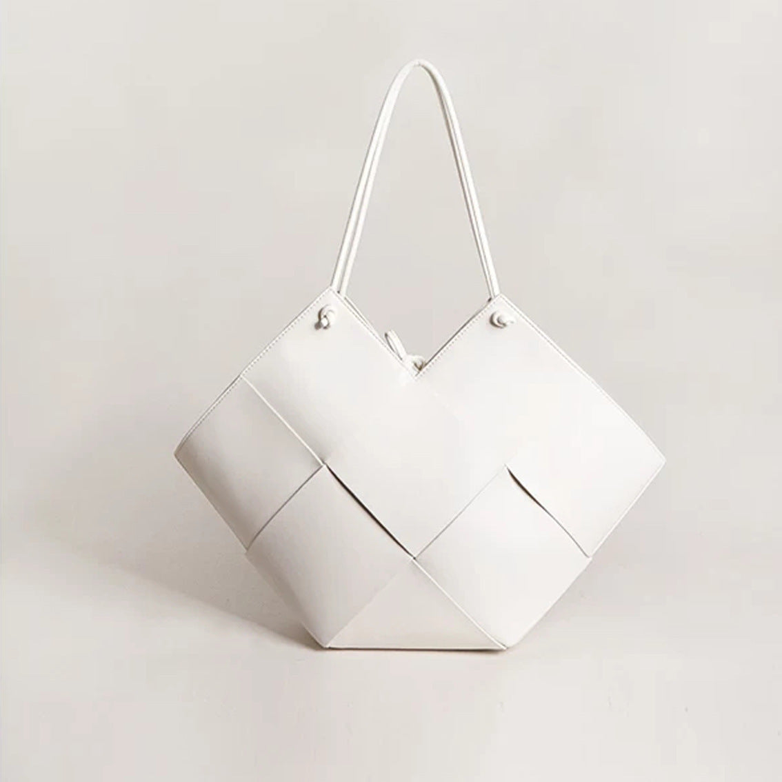 Mica Woven Soft Leather Handbag