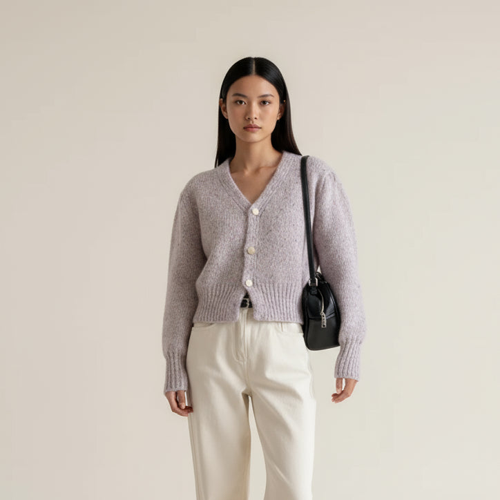 Raily Colorful Dot Cardigan