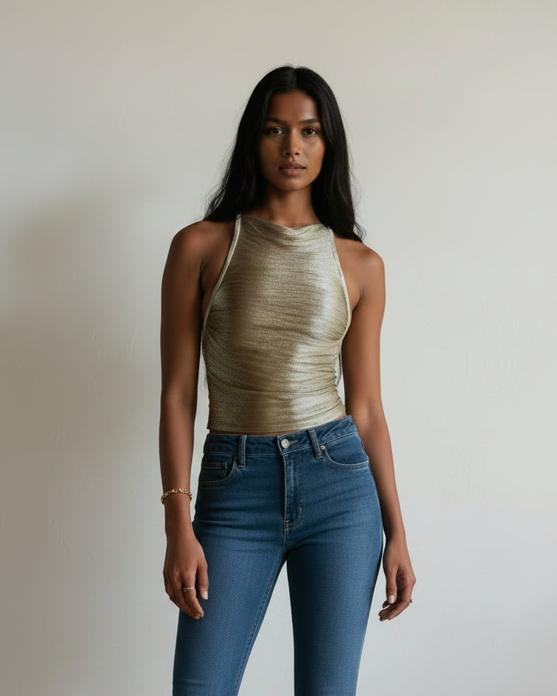 Sienna Fringe Halter Top