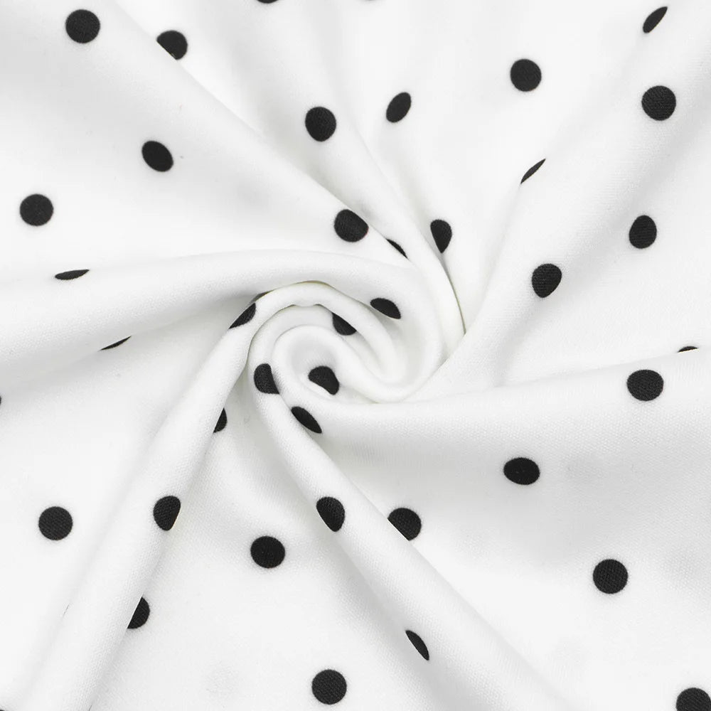 Triana White Polka Dot Dress