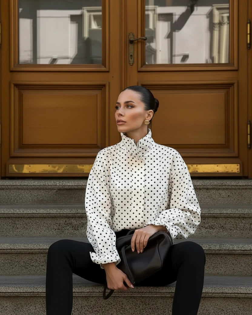 Pauline Polka Dot Print Jackets