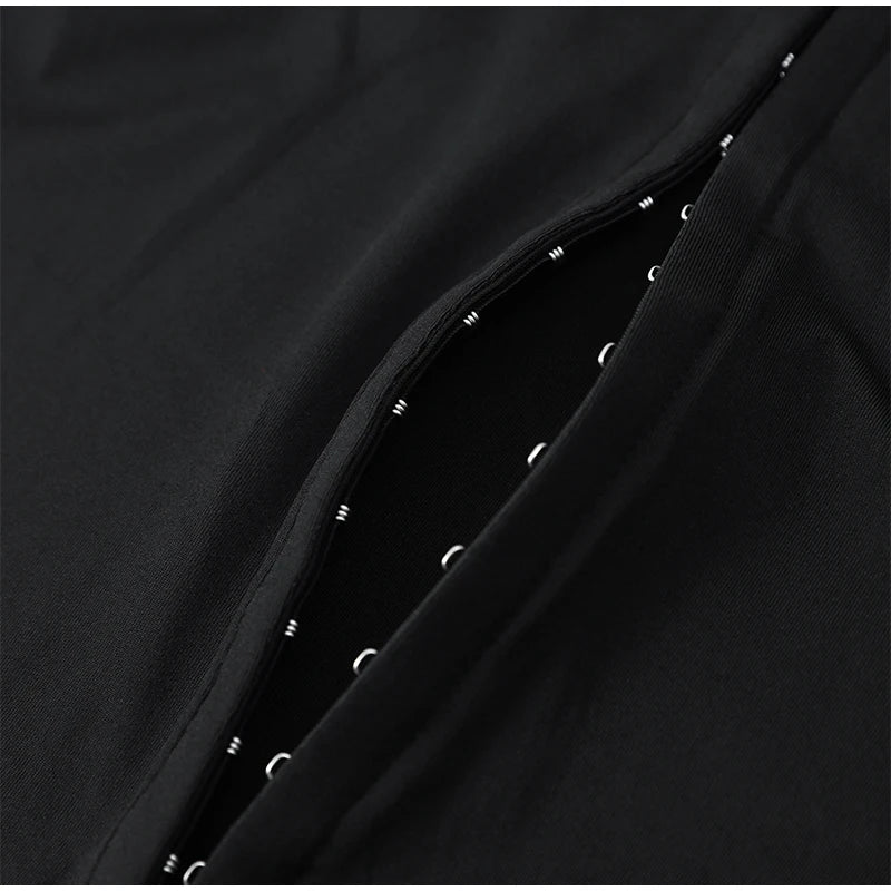 Tina Black Slit Dress