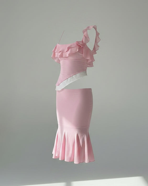 Amy Ruffles Cami Set