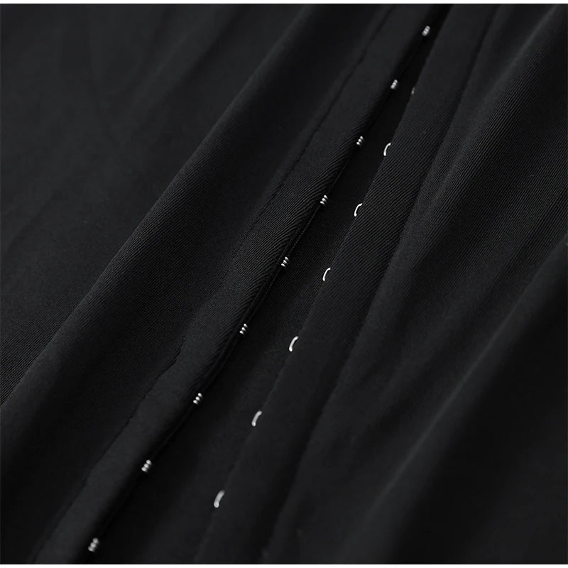 Tina Black Slit Dress