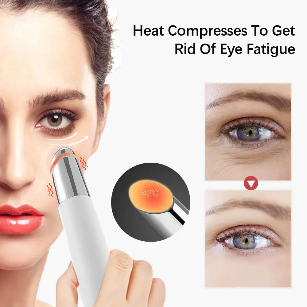 Heating Eye and Lip Massage Pen for Dark Circles Removal