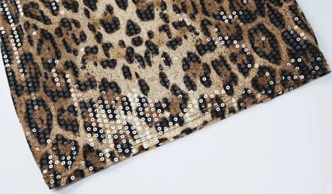 Nina Beaded Leopard Dress
