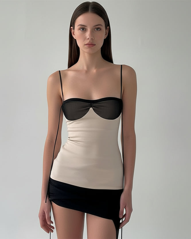 Quinn Patchwork Camisole Dress