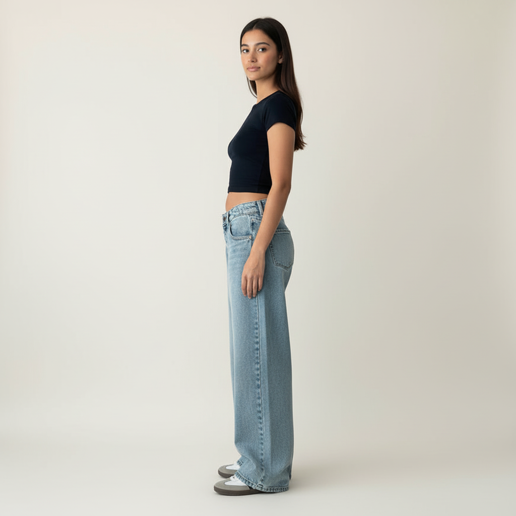 Logan Low Rise Wide Leg Jeans