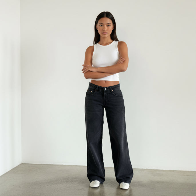 Logan Low Rise Wide Leg Jeans