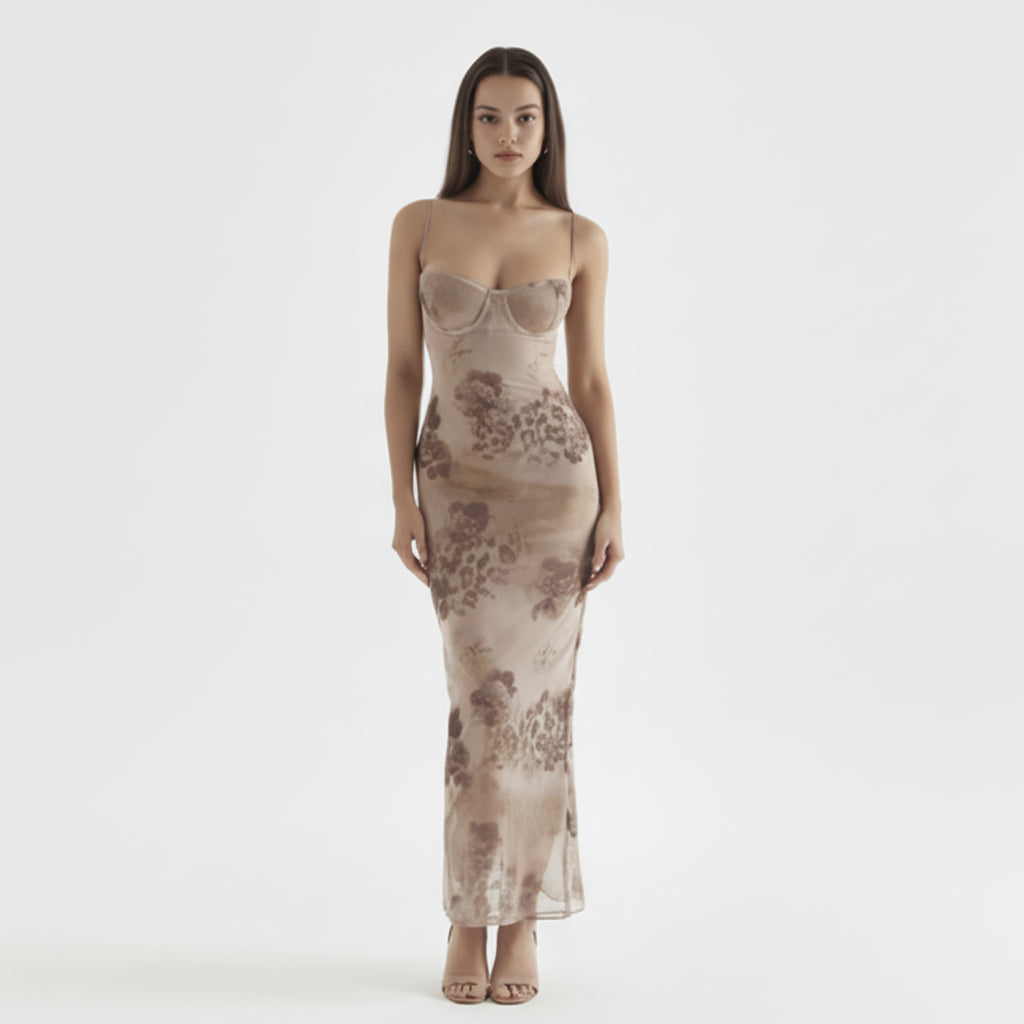 Barsa Lace Tube Dress