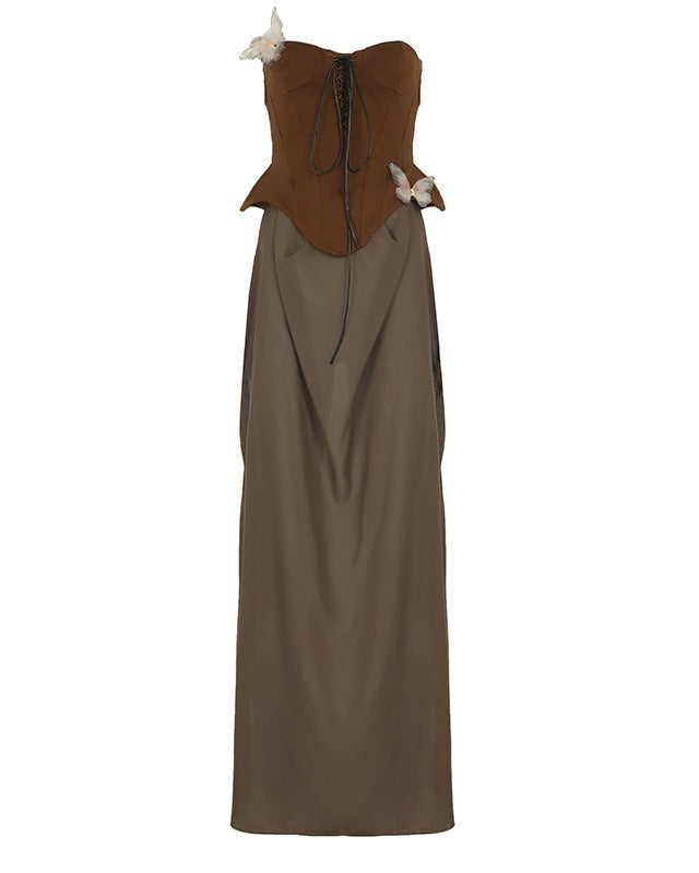 Juliette Butterfly Midriff Dress