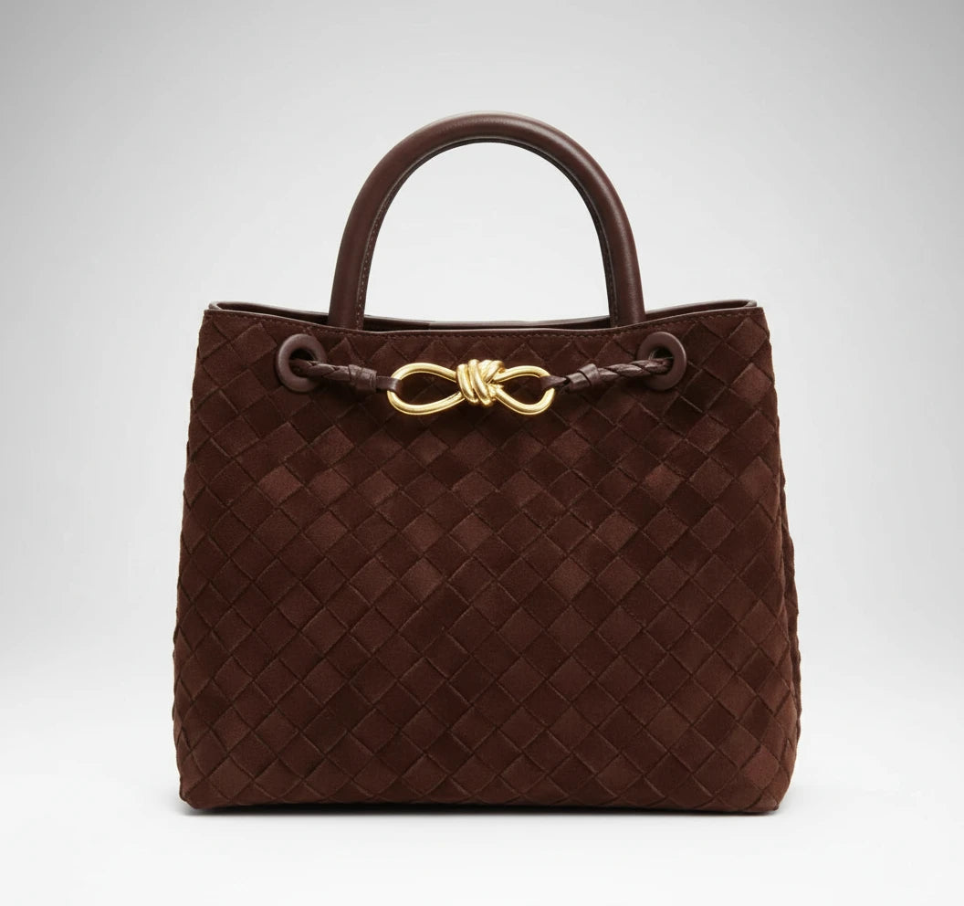 Bobby Matte Leather Woven Handbag