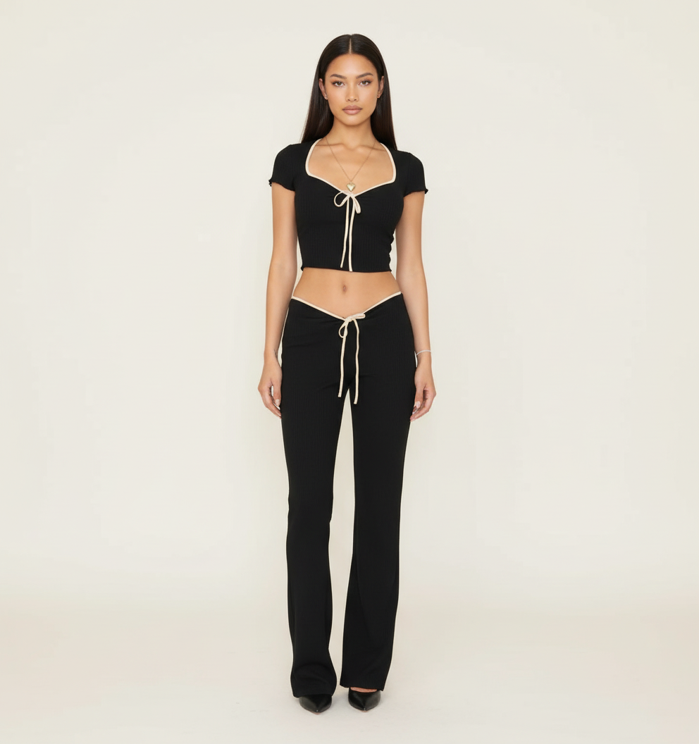 Claire Bow Crop Top
