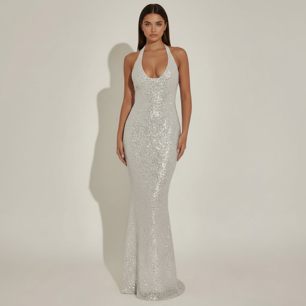 Diana Halter Pullover Dress