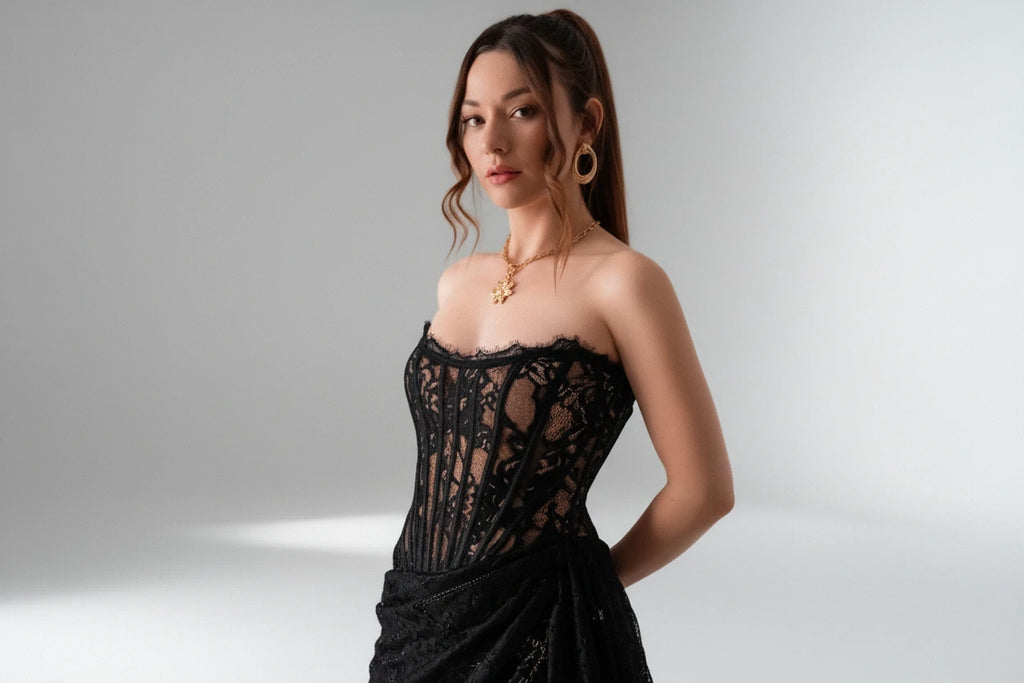 Emely Lace Corset Dress