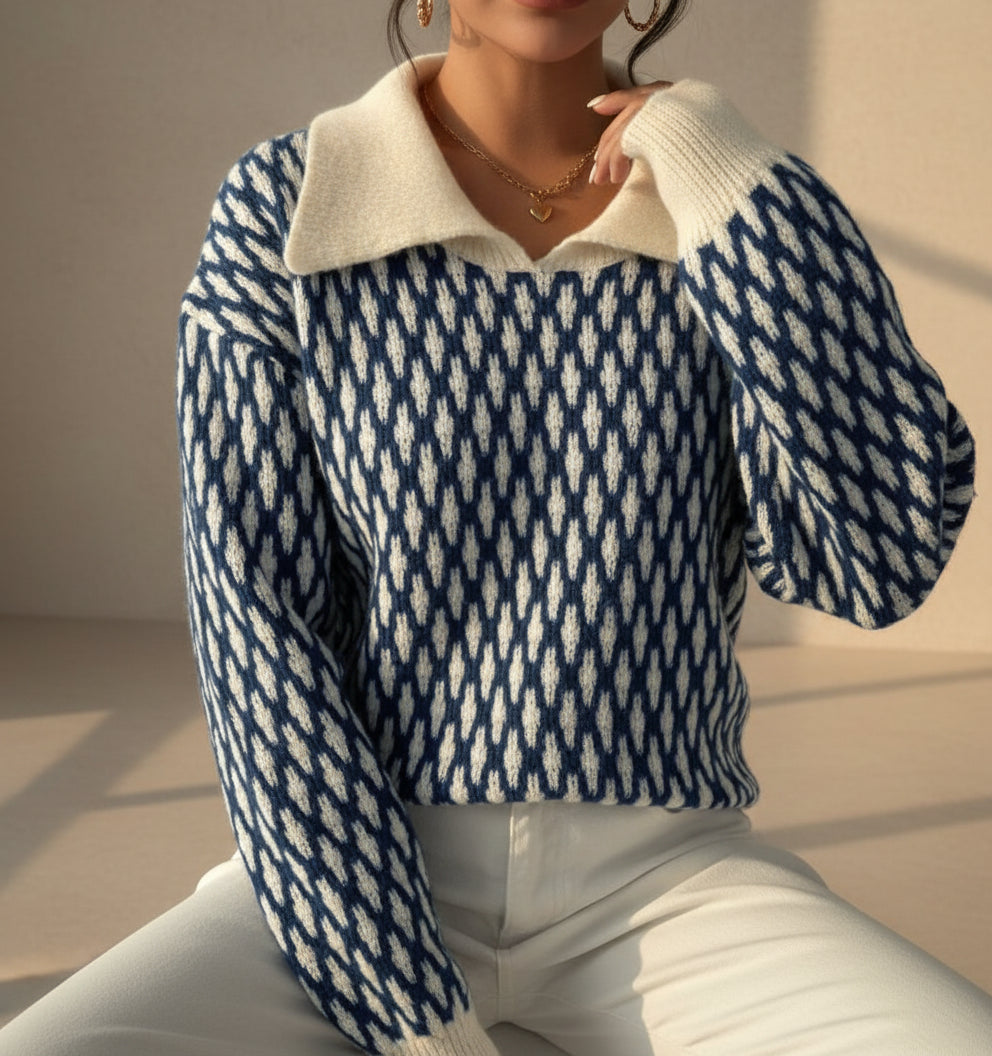 Jennifer Flat Collar Sweater